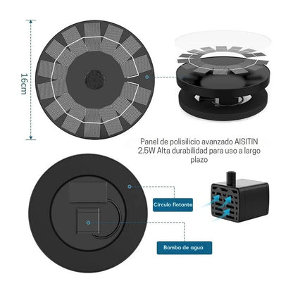 Fuente de Agua Solar - FOUNTAIN PARADISE